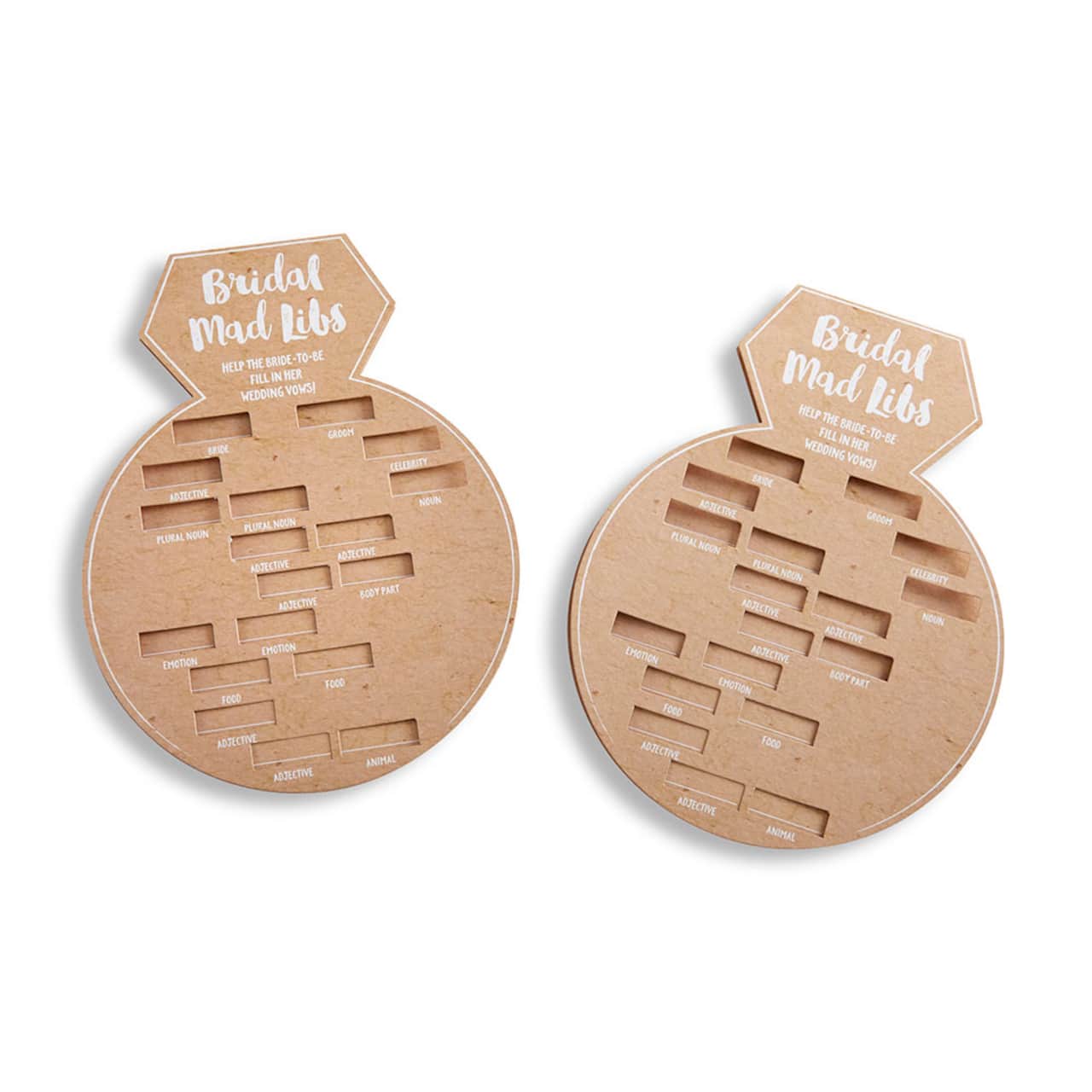 Kate Aspen® Ring Shape Bridal Shower Game Card, 50ct.